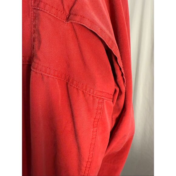 Vintage Marlboro Country Store Red Field Jacket XL – 90s Workwear Canvas Coat Br - Picture 9 of 16